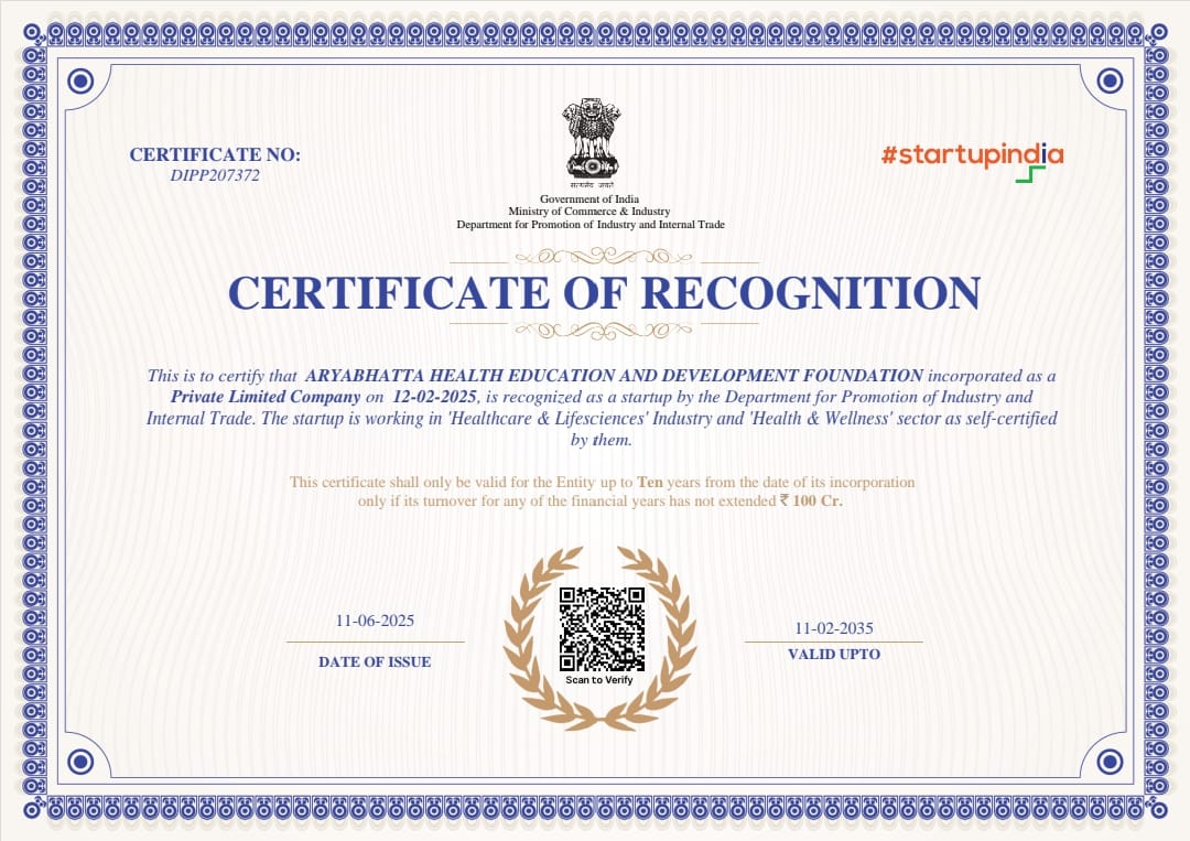 Certificate Of Recognition